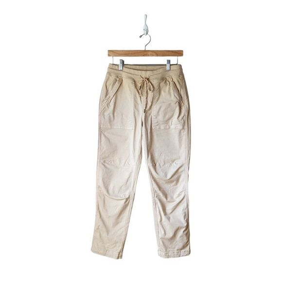 Faherty Traveler Drawstring Pants XS Sandstone Beige Stretch Twill Lounge Casual - Picture 5 of 15